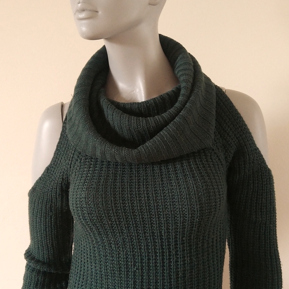 🌟3/$30. Knitted Cowell Neck Sweater Dress - Picture 2 of 4